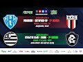 Paysandu 1 x 1 botafogo  sp  athletic  mg x remo   brasileiro2024