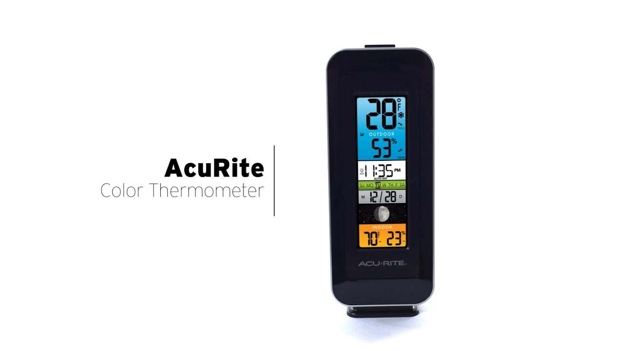 Acurite Color Digital Thermometer 00384 Youtube