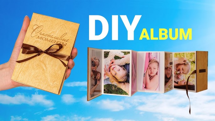 s new original accordion creative folding page DIY photo album sticky  photo album