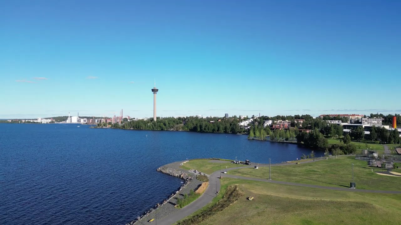 Drone Tampere: Santalahti views – Näsinneula, City Center & Lielahti Aerial 4K Cinematic