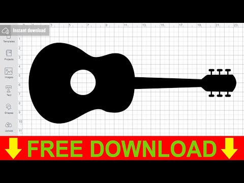Guitar Svg Free Cutting Files for Silhouette Instant Download