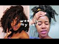 WEEK IN MY HAIR: Maintaining Roller Set, Blow Out to Curly Transformation, Filming Behind the Scenes