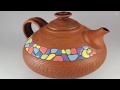 Глиняный заварник для чая на гончарном круге