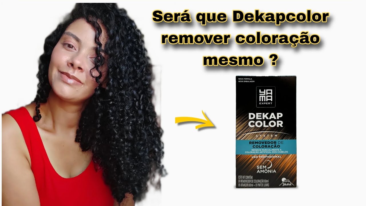 tentando remover Preto do cabelo com Dekapcolor Parte 1 - YouTube