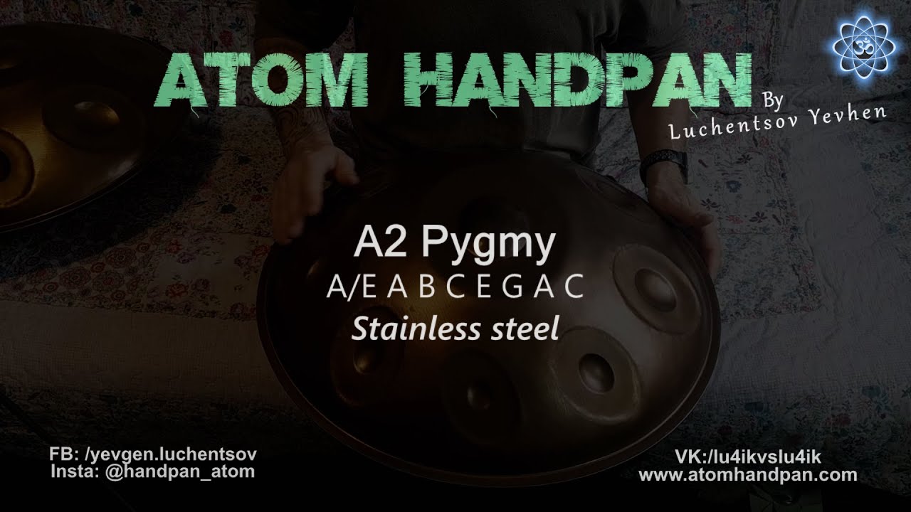A2 Pygmy 9 Atom Handpan (28 03 2023) Stainless steel