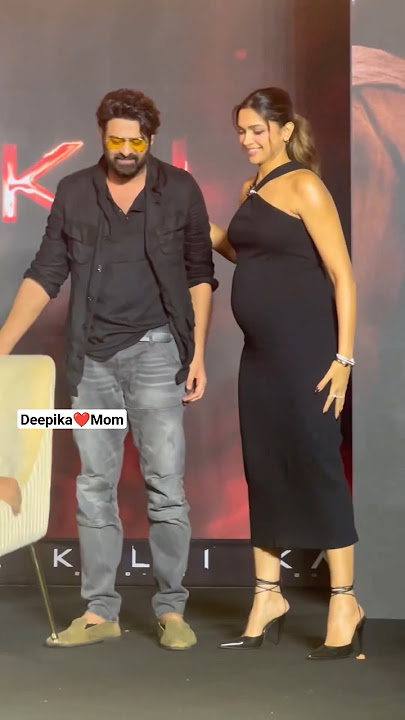 Pregnant and working ❤️😍 #deepikapadukone at the launch of her new movie #prabhas #short #bollywood