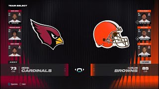 Arizona Cardinals vs Cleveland Browns Season Simulation | Week 9 | Madden NFL 24 | PS5 Gameplay
