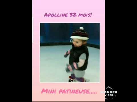 Mini patineuse Apolline 32 mois .Popki Familly