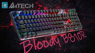 Игровая клавиатура A4Tech Bloody B810R Black. Механика с RGB подсветкой и оптикой