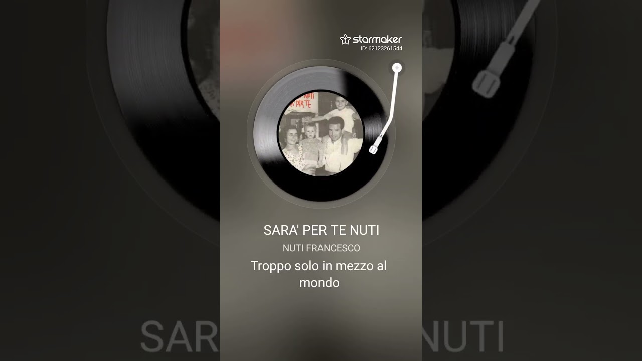 Sarà Per Te ( Francesco Nuti)