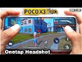 Poco x3 pro free fire gameplay test 2 finger handcam m1887 onetap headshot 120Hz display smoothaf