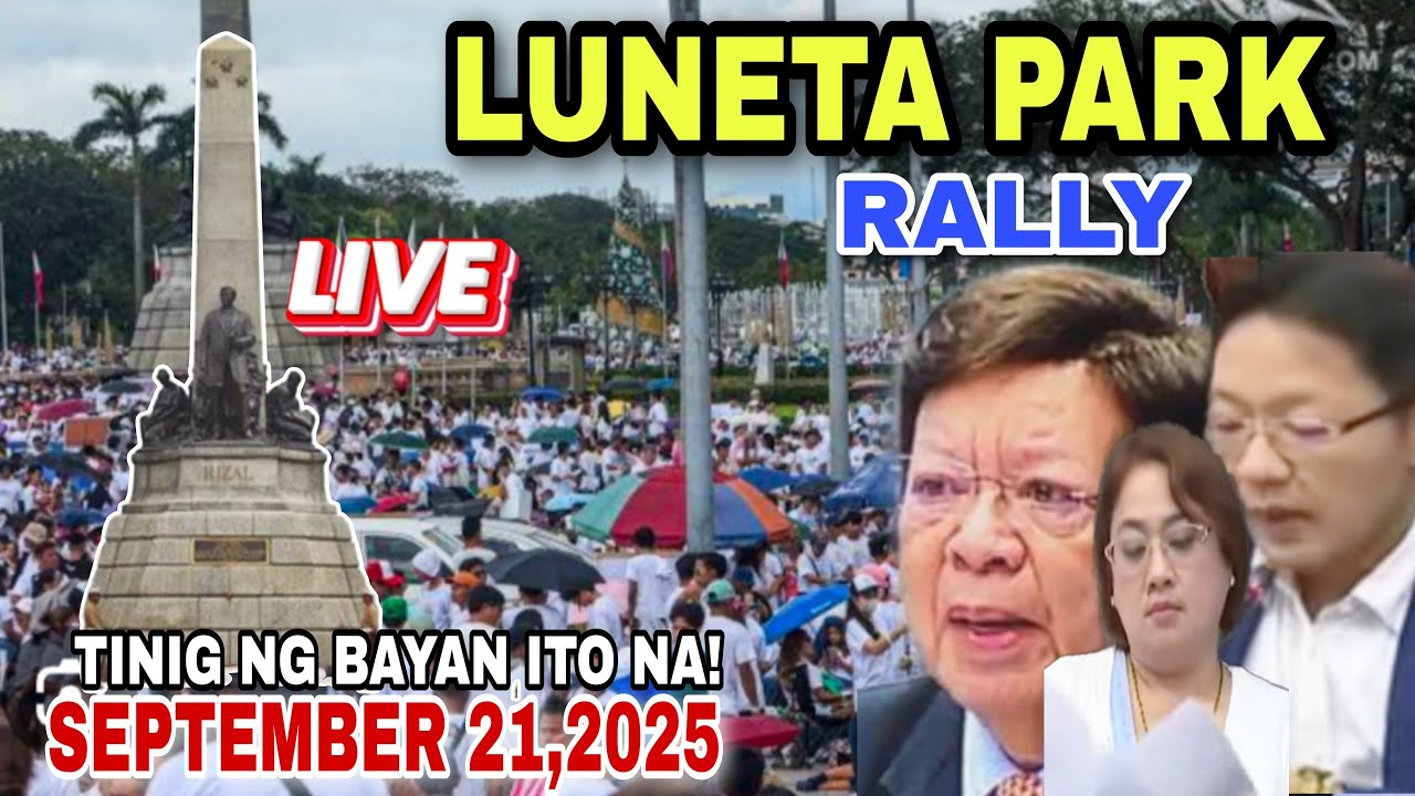 LIVE MALAWAKANG RALLY SA LUNETA PARK GRABE ANG TAO! - YouTube