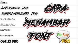 Tutorial cara menambah font diaplikasi picsay pro screenshot 3