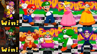 Mario Party 4 - All Characters Win Animation