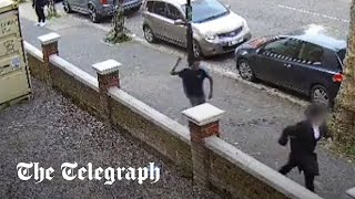 video: Shocking moment Jewish boy pelted with stones in North London