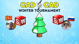 SolidWorks Speed Build Battle!! CAD vs CAD Winter Tournament 2026 🏆 LOW POLY TREE!!