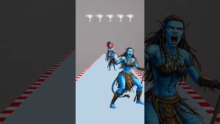 Avatar Warrior Neytiri: The Ultimate Forest Survival Challenge! 🏹💙#shorts