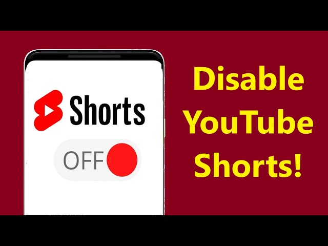 How to Turn Off Shorts on  Disable  Shorts