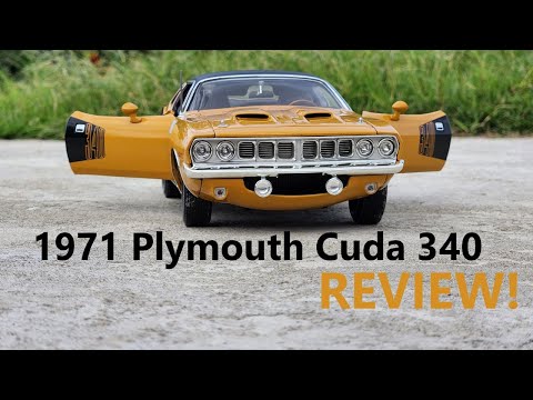 Unboxing / Review: 1971 Plymouth Cuda Black Vinyl Top Diecast (1