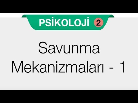 Ruh Sağlığının Temelleri - Savunma Mekanizmaları 1