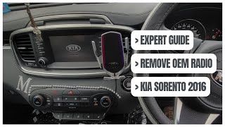 Instruction | How To Remove Radio Factory Kia Sorento 2016 - 2019 Headunit Clean Air LCD