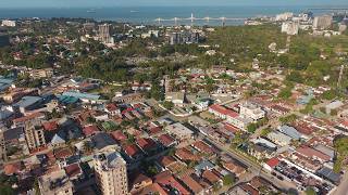 FREE 4K VIDEO KINONDONI CHURCH AND TANZANITE BRIDGE VIEW | NO SOUND | NO COLOR | NO COPYRIGHT ©️