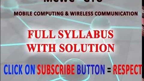 2.2 Unit 2 Part 1 In Hindi |GTU | MCWC