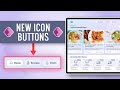How to use the New Icon Button to create Modern Power Apps