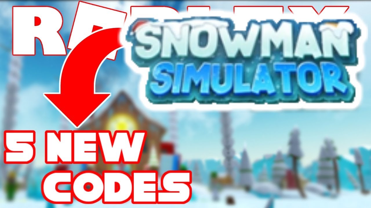  ALL Snowman SImulator Codes Most OP Codes Roblox YouTube