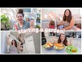 starting a garden, baby proofing, + a saturday at home