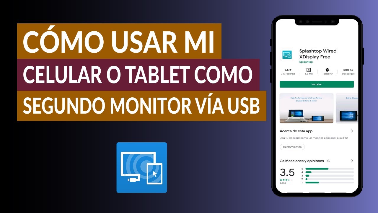 Cómo Usar mi Celular o Tablet como Segundo Monitor de PC vía USB YouTube Cómo Usar mi Celular o Tablet como Segundo Monitor de PC vía USB YouTube