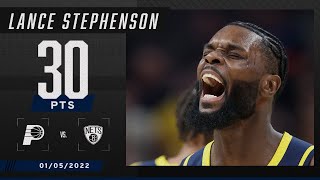 Lance Stephenson PUTS UP 30 PTS, including 20 PTS in one quarter 😳