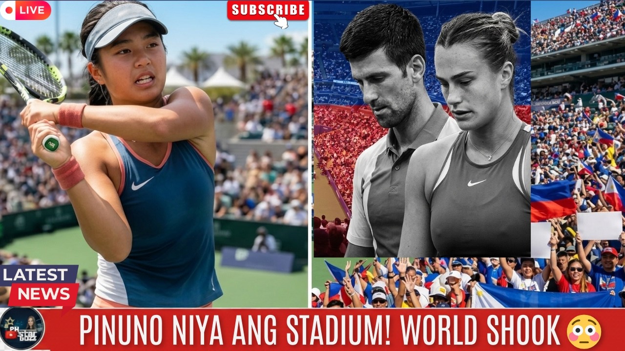 Alex Eala Mas Sikat Pa sa World No.1?😱 Pinuno ang Stadium,Tinalo sa Views sina Djokovic at Sabalenka