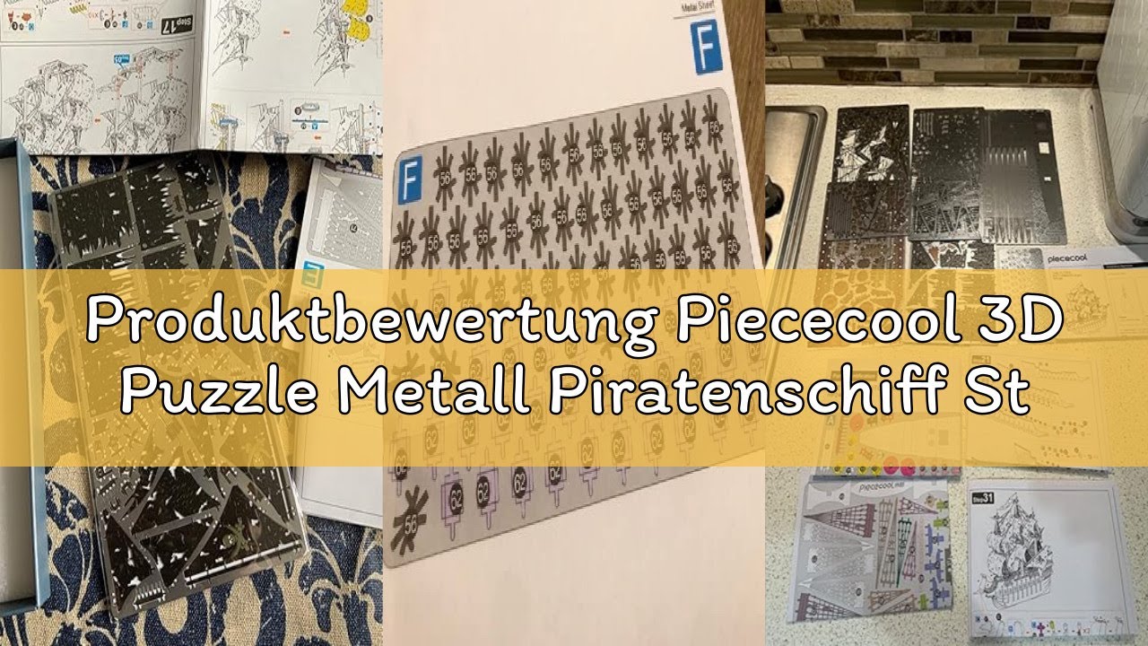 Produktbewertung Piececool 3D Puzzle Metall Piratenschiff Stille Maria, 3D Metall Puzzle Segelboot S