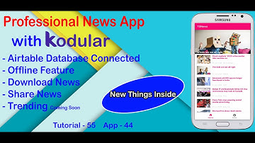 Create Professional Type News App for FREE with AIA | in Kodular