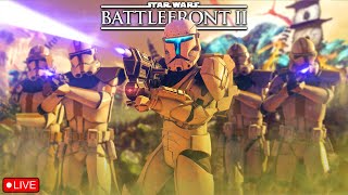 🔴 LIVE -  FOR THE REPUBLIC - Star Wars Battlefront 2 W/MODS! - THE GRAY JEDI