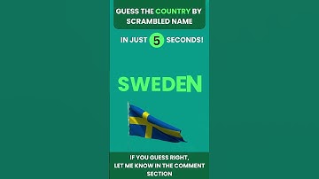 Can you guess the country by their scrambled names in just 5 seconds?#quizshorts #quizchallenge