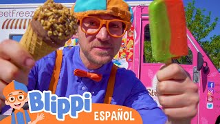 Blippi Visita un Camión de Helados | Videos Educativos | Matemáticas y Sumas para Niños