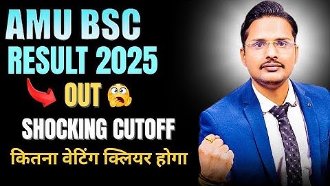 amu bsc hons 2025 result out|amu bsc entrance cutoff 2025|amu bsc hons rank vs branch|amu bsc result