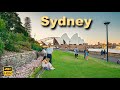 Sydney australia walking tour  royal botanic garden to opera house  4kr