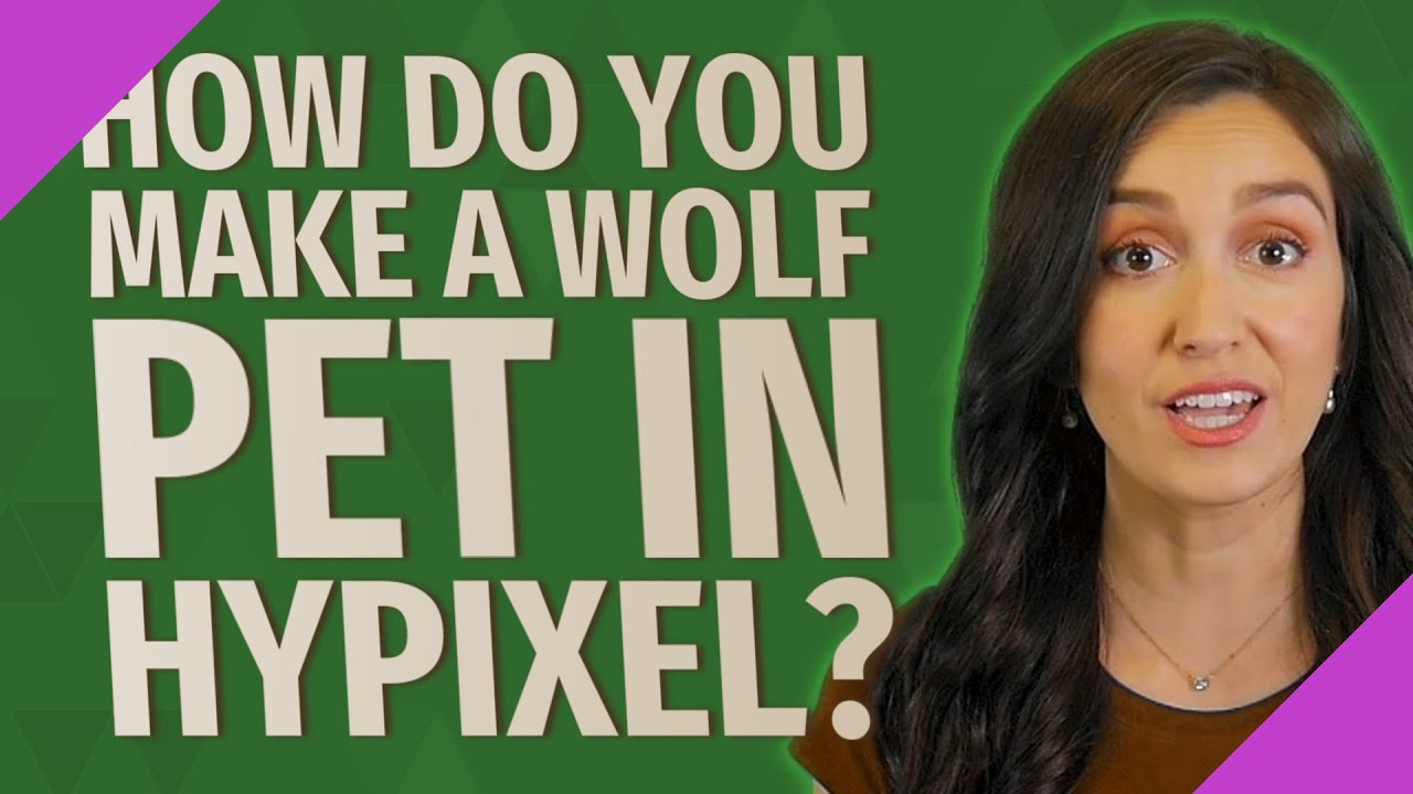 How do you make a wolf pet in Hypixel? YouTube