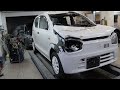 Удар фанерой и крышу под замену,  Suzuki Alto.