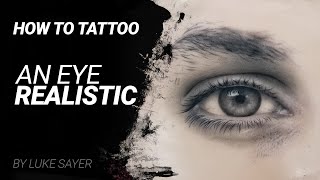 How to tattoo an eye realistic tutorial