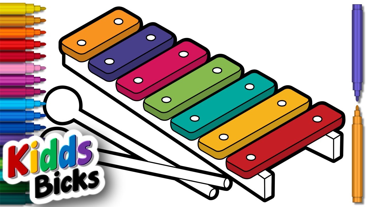Xylophone Coloring Pages - Best Coloring Pages For Kids