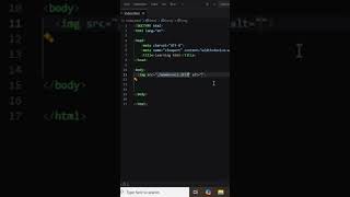 HTML Image Tag Explained in 30 Seconds | HTML Tutorial for Beginners #shorts #html #htmltags