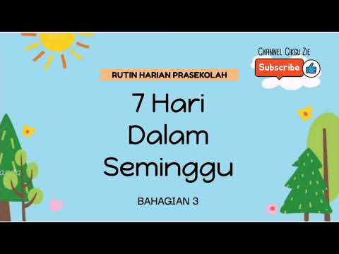 Video: Cara Mempelajari Hari-hari Dalam Seminggu