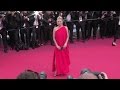 Lady in Red Kate Moss stuns on the red carpet of Loving at the Cannes Film Festival 2016