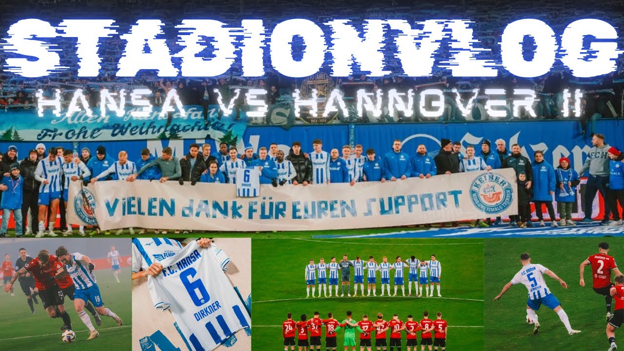 SIEGTREFFER IN MINUTE 90 + AUSVERKAUFTES HAUS!!!😱😍🥹| Hansa Rostock vs Hannover II - Stadionvlog