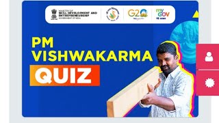 PM VISHWAKARMA QUIZ | my gov| my gov quiz| e certificate| my gov quiz and task| quiz