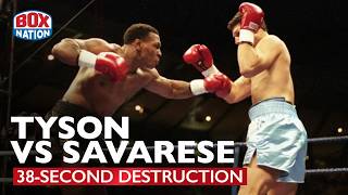 Mike Tyson vs Lou Savarese | FULL FIGHT | Tyson destroys Savarese in just 38 seconds